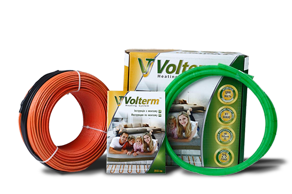 Тепла підлога під плитку електрична Volterm HR18 3300 Вт (18,5-23,1 м2) нагрівальний кабель двожильний