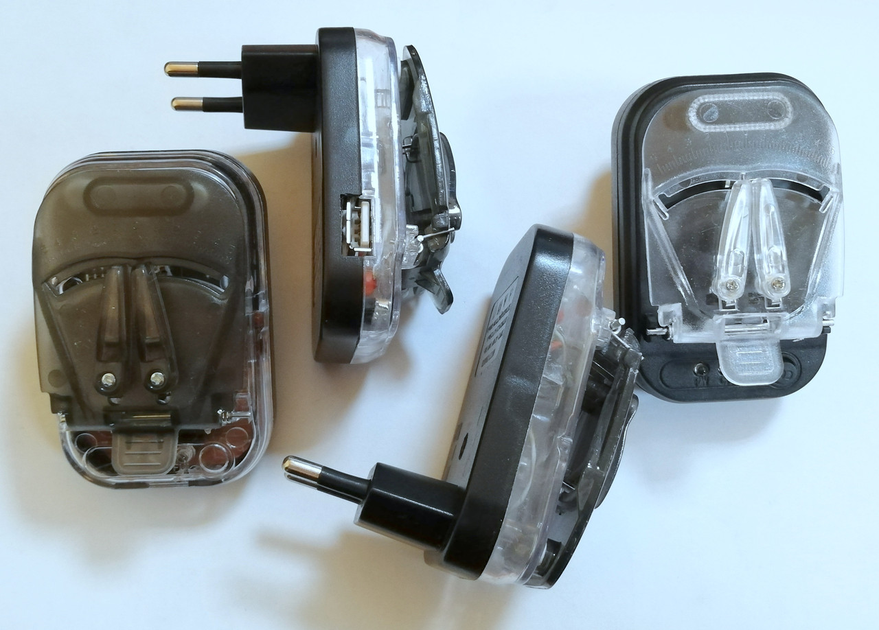 Лот адаптерів Charger "Жабка" AC USB 200-3000 mAh для заряджання Li-ion АКБ — MIX