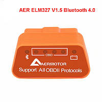 Диагностический сканер AERMOTOR ELM327 OBD2 V1.5 Bluetooth 4 PIC18F25K80 Android