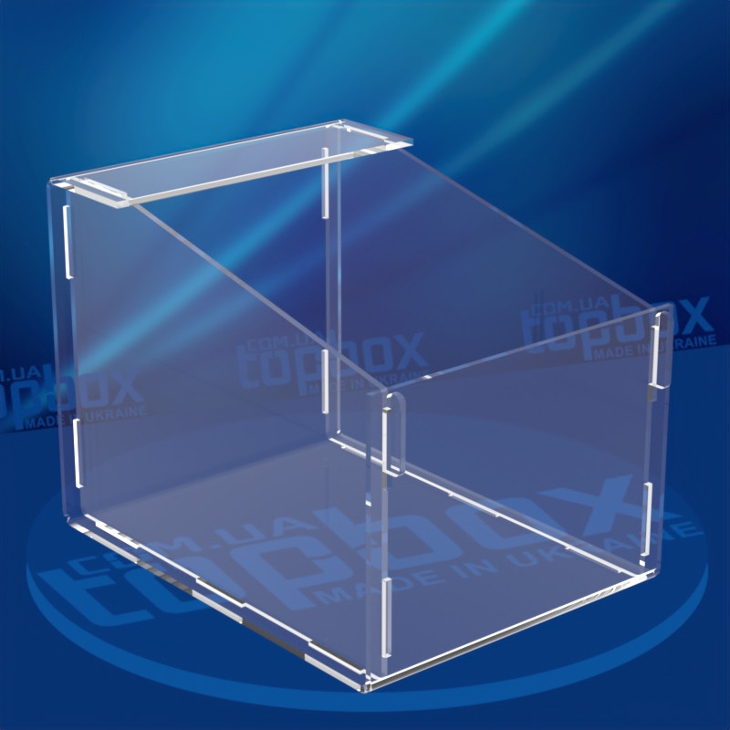 Коробка з акрилу для продуктів 200x250x250 мм, об'єм 9,7 л. - фото 1 - id-p1105782582