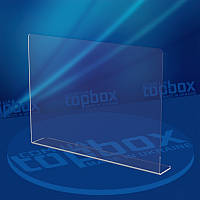 Прозора захист для продавця розміром 700x600 мм