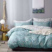 Комплект постільної білизни Bella Villa сатин полуторний бірюзовий (B-0286 Sn)