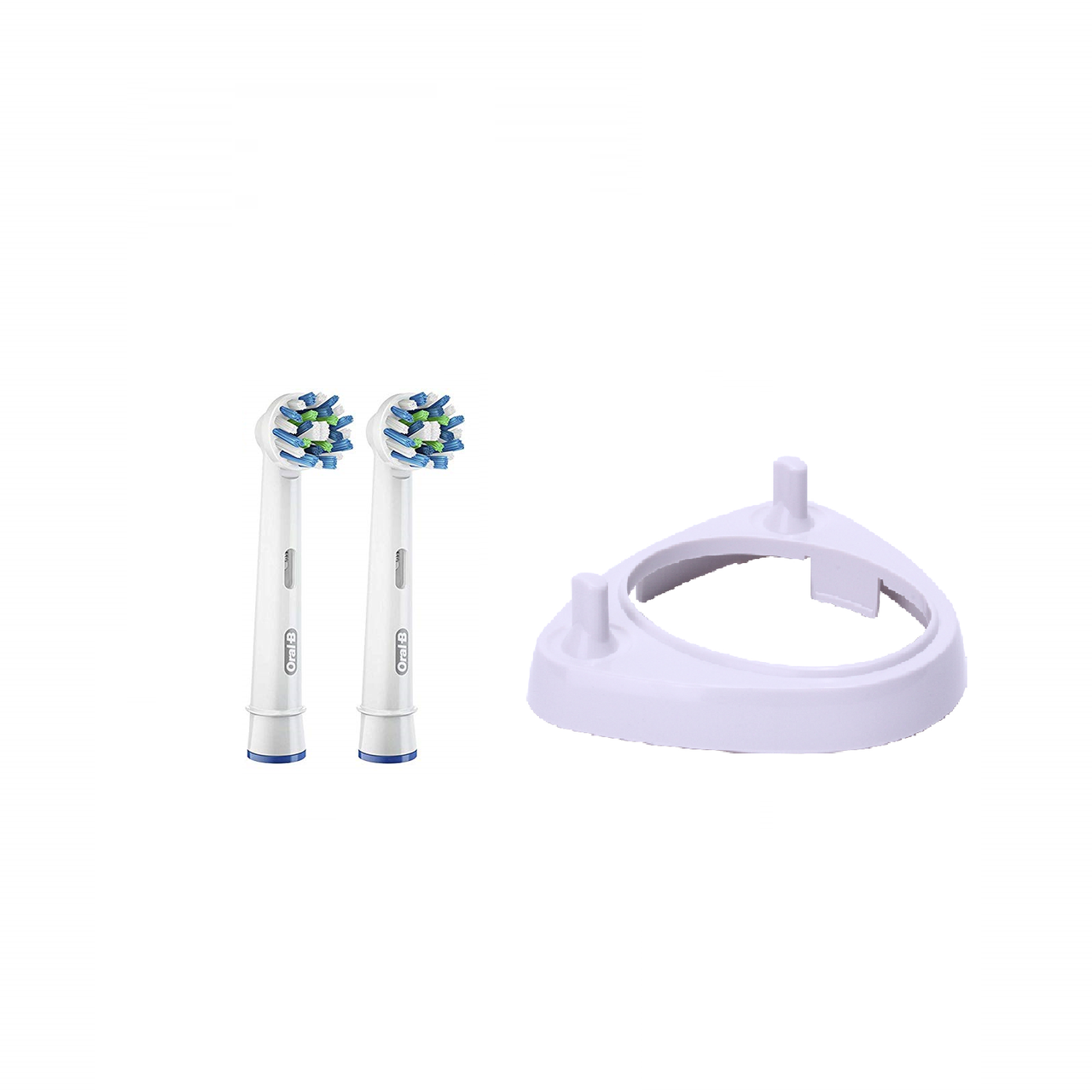 2 насадки для зубної щітки Braun ORAL-B CrossAction EB50 + підставка