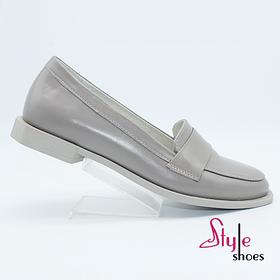 Лофери жіночі з кремовою шкіри “Style Shoes” 36 размер