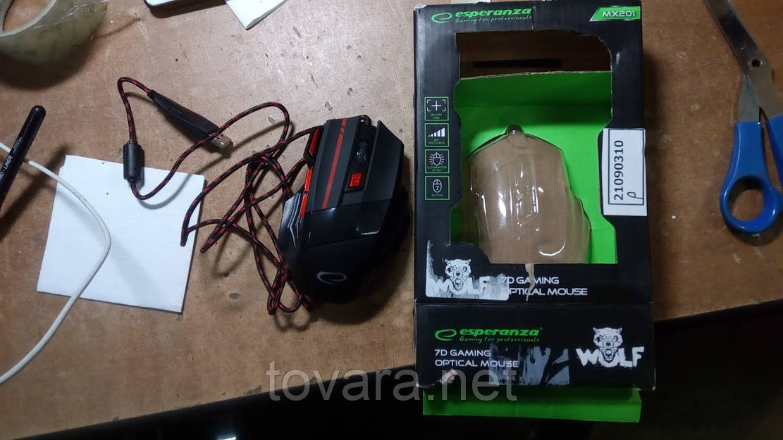 Ігрова оптична миша Esperanza MX201 USB № 21090310