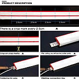 Зелена неонова світлодіодна стрічка 12х6 мм. Мінімальний відрізок 10 см. Ціна за 10 см., фото 5