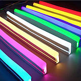 Зелена неонова світлодіодна стрічка 12х6 мм. Мінімальний відрізок 10 см. Ціна за 10 см., фото 2