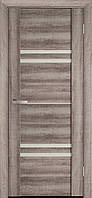 Міжкімнатні двері Новий стиль Меріда зі склом сатин Баварський Бук