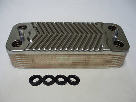 Вторинний пластинчастий теплообмінник ГВП (16 пл) Immergas Mini Eolo/Nike 28/30 3E, Eolo Major 28 4E 3.021693, фото 1