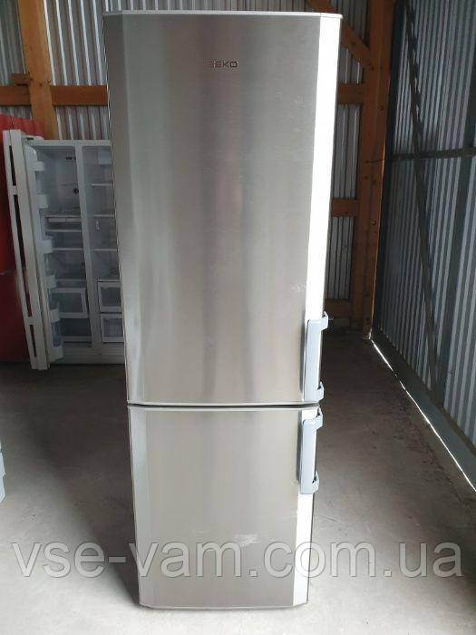 Двокамерний холодильник BEKO 185 cm з Європи Б. у., фото 1