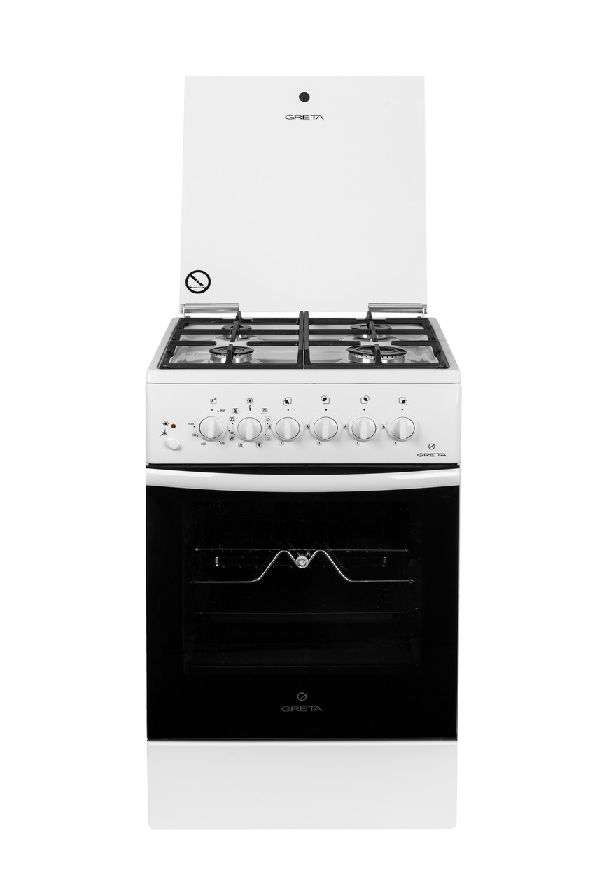 Плита комбінована Greta 1470-ГЕ-17 білий GZ 5702 CG 33(W)