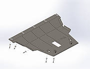 Захист двигуна Fiat 500x 2014- (двигун+КПП)