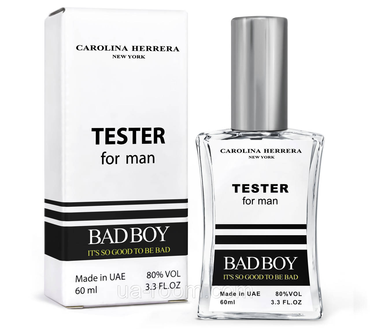 Тестер чоловічий Carolina Herrera Bad Boy, 60 мл. NEW, фото 1