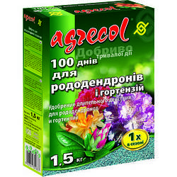 Добриво для рододендронів і гортензії 100 днів Agrecol 1.5 кг