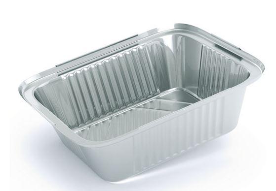 Контейнер із фольги алюмінієвий R-24 L 145х120 мм. h = 40 мм. 430 мл. без кришки (арт.R-24 L)