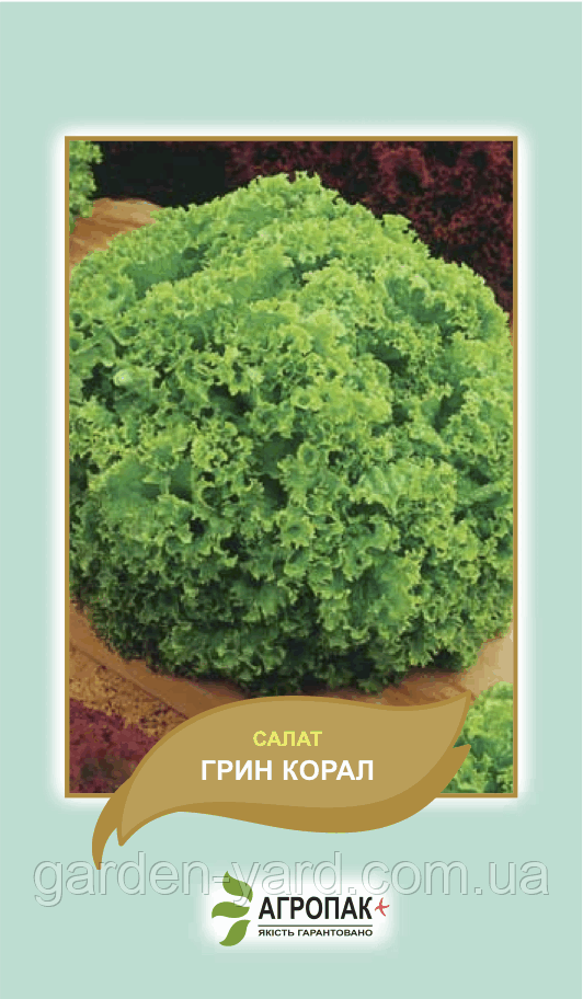 Насіння салат Грін Корал 0,5 г Агропак плюс