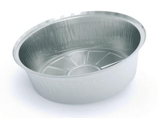 Контейнер із фольги алюмінієвий круглий Ø205 мм. h = 57 мм. 1440 мл. (арт.T-546L) Кр.0528