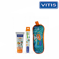 VITIS KIDS Набор: гель-паста 50 мл, зубная щетка, пенал (2-6 лет)