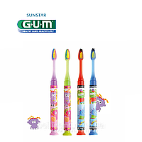 Детская зубная щетка GUM JUNIOR MONSTER (7-12 лет) LIGHT-UP, 1шт