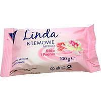 Крем-мыло твердое Linda Роза и пион, 100 г