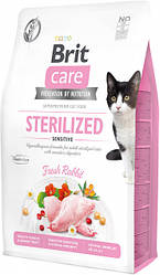 Сухий корм Brit Care Cat GF Sterilized Sensitive для стерилізованих з чутливим травленням (кролик) 7 кг