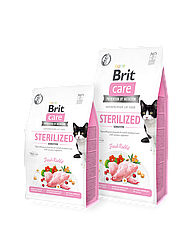 Сухий корм Brit Care Cat GF Sterilized Sensitive для стерилізованих з чутливим травленням (кролик)