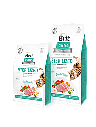 Сухий корм Brit Care Cat GF Sterilized Urinary Health уринари для стерилізованих (курка)