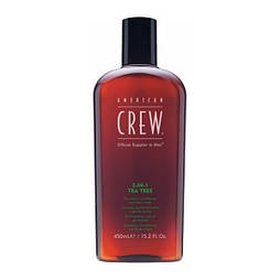 Средство по уходу за волосами и телом 3-в-1 American Crew Classic Tea Tree 450 мл