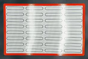 Професійний силіконовий килимок для випічки еклерів 60*40 см