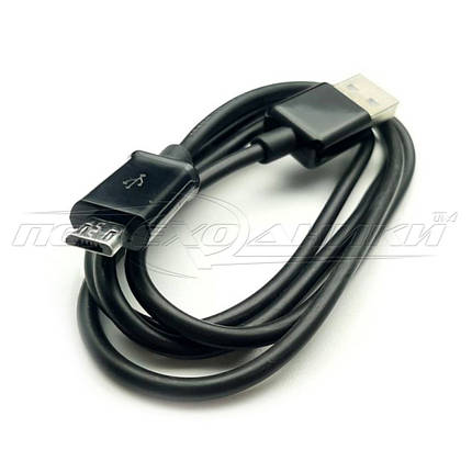 Кабель USB 2.0 — micro USB, 0.9 м чорний, фото 3