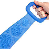 Двостороння силіконова мочалка-масажер для тіла Silica Gel Bath Brush, фото 2
