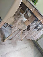 Скатертину на стіл силіконова з мереживом 160Х300см м'яке скло Туреччина Verolli в кольорах