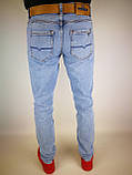 Чоловічі джинси світлоголубі, фото 4