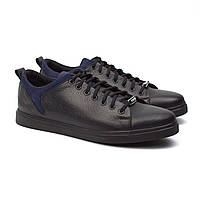 Кроссовки кеды повседневные мужские черная кожа обувь весна осень Rosso Avangard Fuoco Floto Black