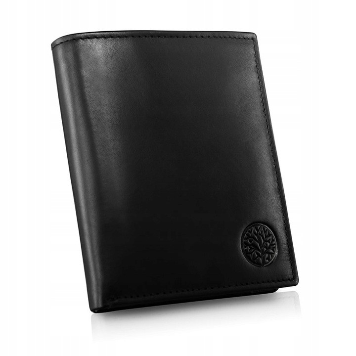 Чоловічий шкіряний гаманець Betlewski з RFID 12,5 х 10,5 х 2,5 (BPM-NVTC-307) - чорний