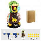 ОПТ Дитячий пістолет інтерактивний з мішенню качкою і м'якими кулями Hit me Duck для стрільби, фото 7