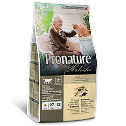 Pronature Holistic (Пронатюр Холистик) Сухий корм з білою рибою та рисом для літніх/малоактивних кішок 5.4 кг