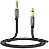 Кабель аудио Ugreen 3.5 mm AUX круглый 0.5M Black (AV119), фото 5