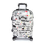 Оригінальна валіза малого розміру з яскравим принтом Worldline 808 Love, фото 2