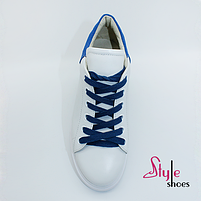 Кеди кріпери жіночі білі шкіряні  “Style Shoes”, фото 9