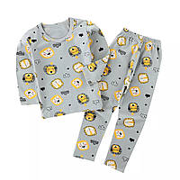 Детская пижама для мальчика с принтом льва 110 (3-4 года)