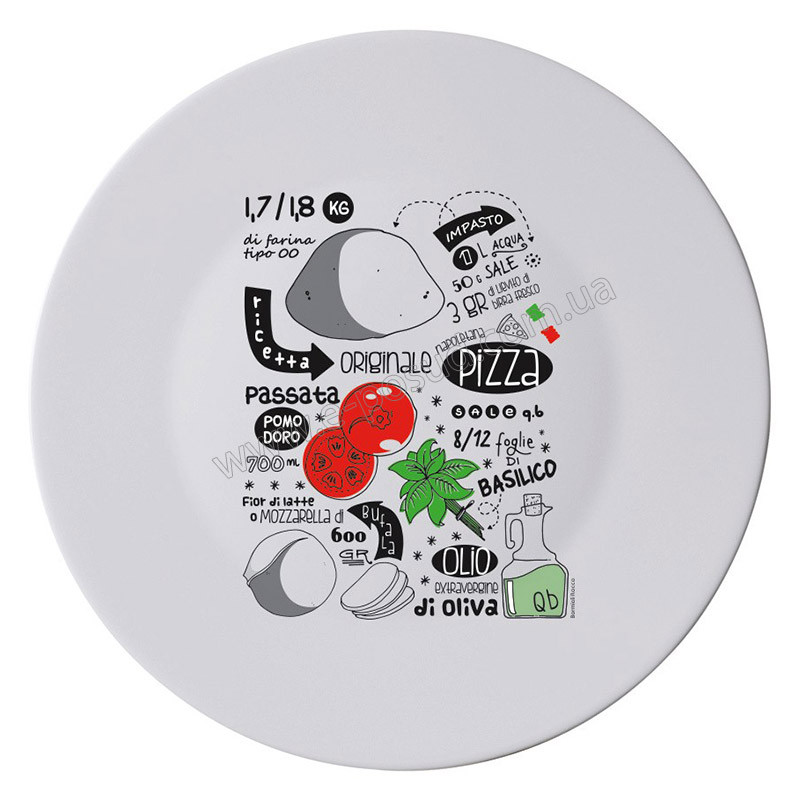 Блюдо RONDA PIZZA RECIPE 33 див. 419320F77321132 BORMIOLI ROCCO