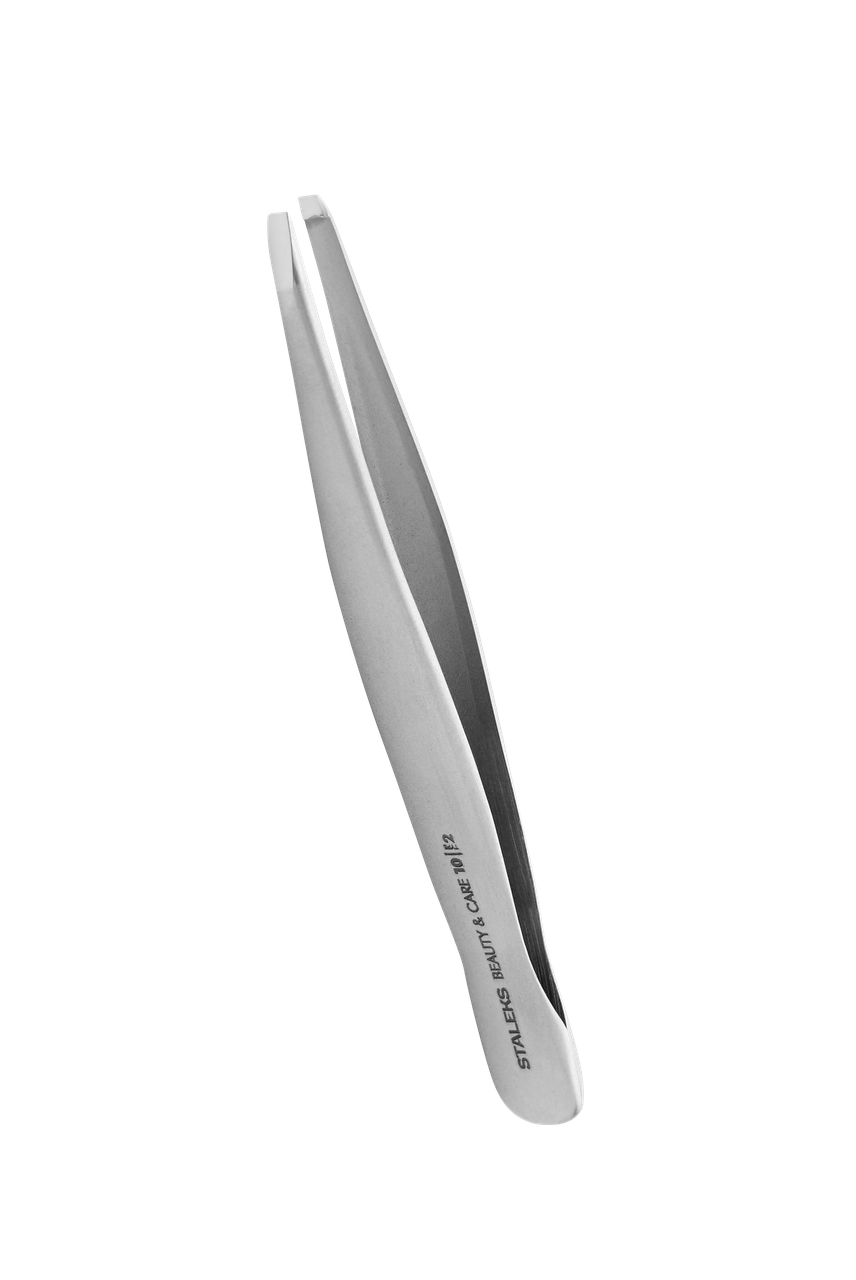 Пінцет для брів BEAUTY & CARE 10 TYPE 2 (вузькі прямі кромки)., фото 1