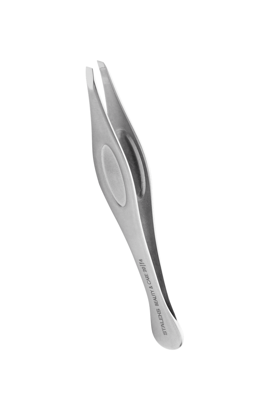 Пінцет для брів BEAUTY & CARE 120 TYPE 4 (вузькі скошені кромки)., фото 1