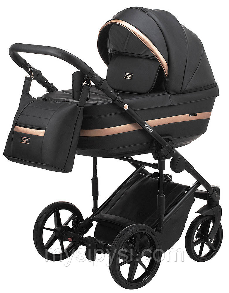 Дитяча коляска 2 в 1 Adamex Rimini ECO еко-шкіра 100% RI-205