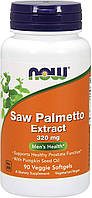 Со Пальметто Now Foods Saw Palmetto Extract 320mg 90 гелевых капсул