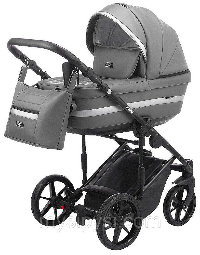 Дитяча коляска 2 в 1 Adamex Rimini ECO еко-шкіра 100% RI-209