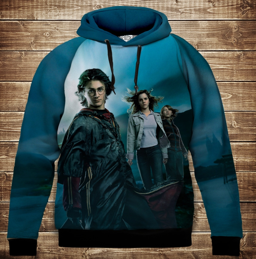 Толстівка з 3D принтом Гаррі Поттер Світанок і Магія Дитячі і дорослі розміри. ВСІ Розміри, фото 1