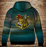 Толстівка з 3D принтом Гаррі Поттер, Рон і Герміона в польоті на мітлах Дитячі і дорослі розміри. ВСІ Розміри, фото 2