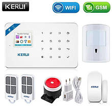 Комплект бездротовий gsm WiFi сигналізації з імунітетом Pet Kerui W18